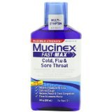 Mucinex Fast-Max Adult Cold Flu & Sore Throat Liquid 9 Oz