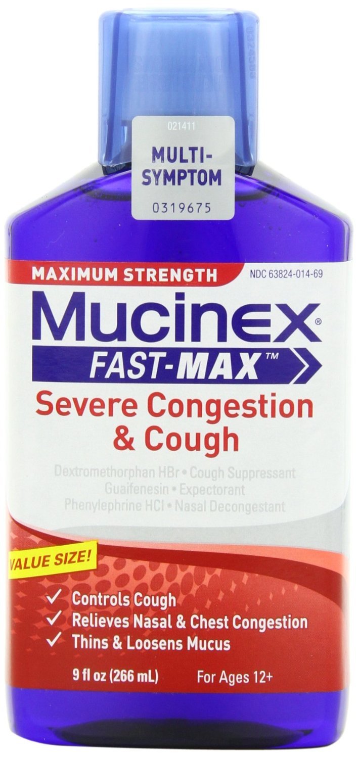 Image 0 of Mucinex Fast-Max Adult Severe Congestion & Cough Liquid Oz