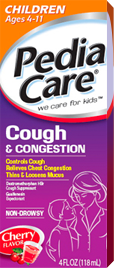 Pediacare Cough & Congestion Relief Liquid Cherry Flavor 4 Oz