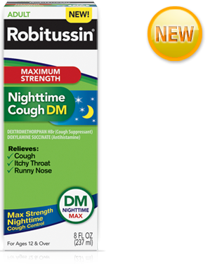 Image 0 of Robitussin Maximum Strength Nighttime Cough Dm 2x4 Oz