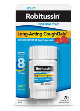 Image 0 of Robitussin Linger Cold Long Acting 20 Liqui-Gel