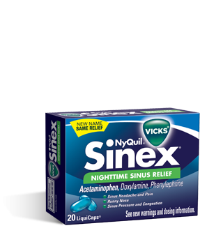 Image 0 of Sinex Nighttime Sinus Relief 24 Liqui-Caps