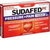Sudafed Pe Pressure Pain Cold 24 Caps