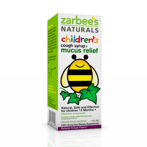 Image 0 of Zabree's Natural's Children's Mucus Relief + Cough Syrup Grape Flavor 4 Oz