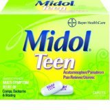 Midol Teen Max Strength Caplets 24 Ct
