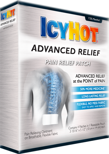 Icy Hot Advanced Pain Relief Patch 4 Ct