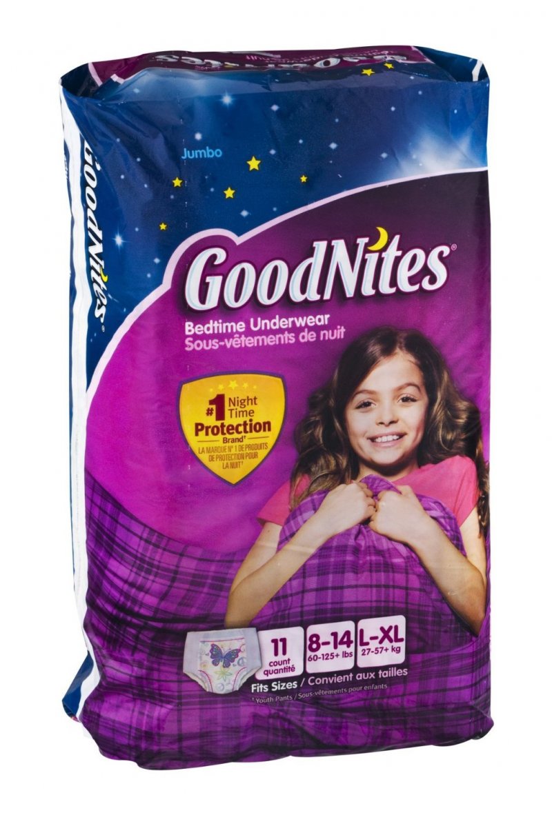 Image 0 of GoodNites Bedtime Underwear Girls L/Xl 4x11 Ct