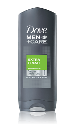 Image 0 of Dove Extra Care For Men Fresh Body & Face Wash 13.5 Oz