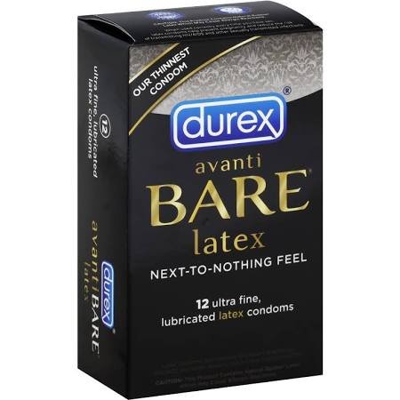 Durex Avanti Bare Condoms 12 Ct.