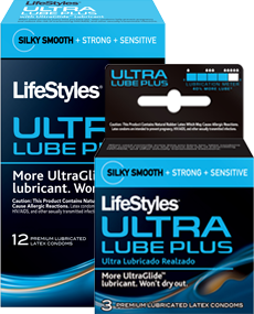 Lifestyle Ultra Lubricated Plus Condoms 3 Ct.