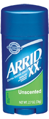 Image 0 of ARRID XX Solid Antiperspirant Deodorant, Unscented 2.6 Oz