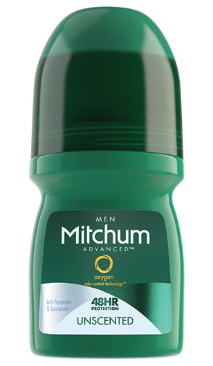 Mitchum Men Advanced Roll-On Deodorant Unscented 3.4 Oz