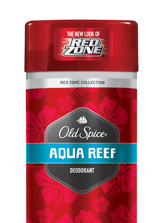 Old Spice Red zone Aqua Reef Deodorant Stick 2.6 Oz