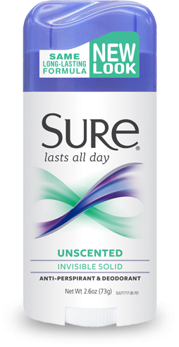 Image 0 of Sure Antiperspirant Solid Unscented Deodorant 2.7 Oz