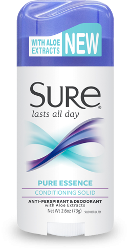 Sure Pure Essence Conditioning Solid Deodorant 2.6 Oz