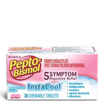 Pepto Bismol Instacool Chewable Peppermint Tablet 30 Ct.