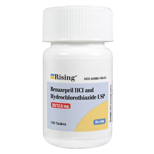 Benazepril And Hctz 20-12.5 Mg Tabs 100 By Rising Pharma.