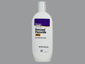 Benzoyl Peroxide 10% Wash 8 Oz By Perrigo Co.