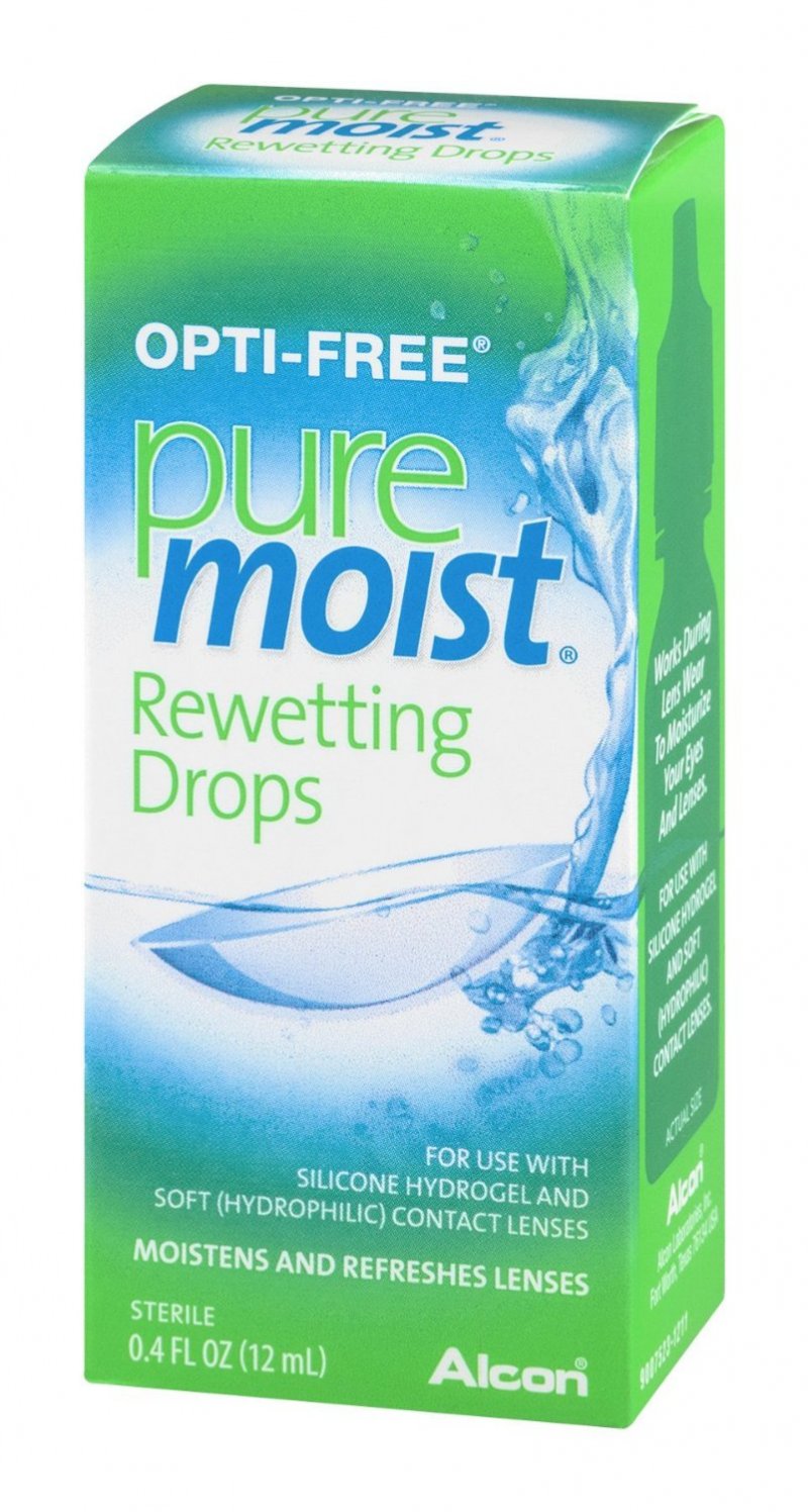 Image 0 of Alcon opti-Free Pure Moist Rewetting Drop 12 Ml