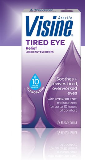 Visine Tired Dry Eye Reliever Drop 0.5 Oz