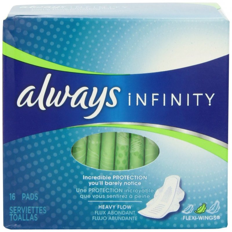 Image 0 of Always Infinity Unscented Pad With Wings Heavy Flow 12x16 Ct.