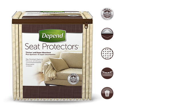 Image 0 of Depend Seat Protectors 2x12 Ct