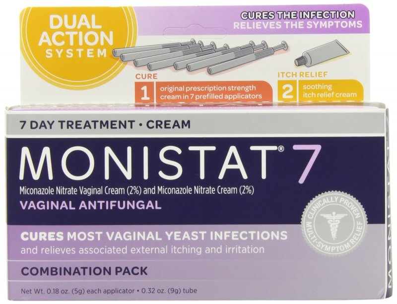 Monistat 7 Vaginal Anti Fungal Cream Combo Pack
