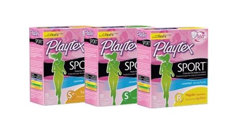 Playtex Sport Tampons with Flex-Fit Technology, Regular, Unscented - 18  Count