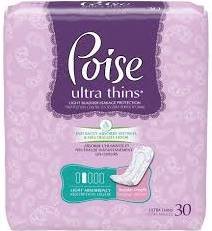 Image 0 of Poise Ultra Thin Light Pads 6x30 Ct.