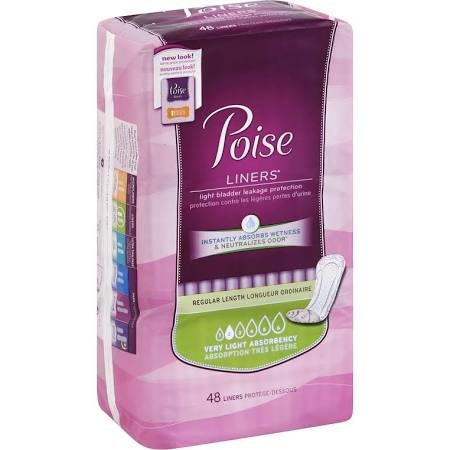 Poise Very Light Liners 6x48 Ct.