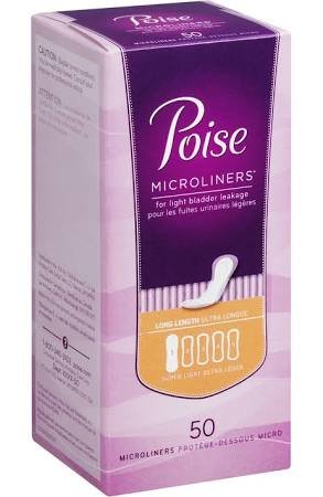 Image 0 of Poise Micro Liners Long 8x50 Ct.