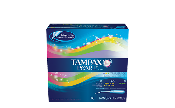 Tampax Pearl MultiPax Unscented 36 Ct.