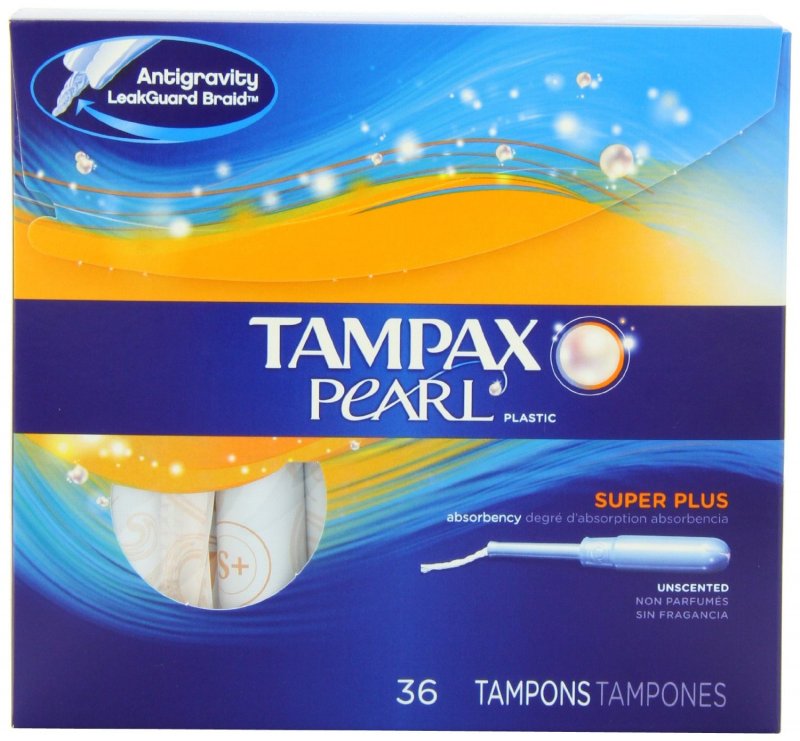 Tampax Pearl Super Plus Unscented Tampons 36 Ct.