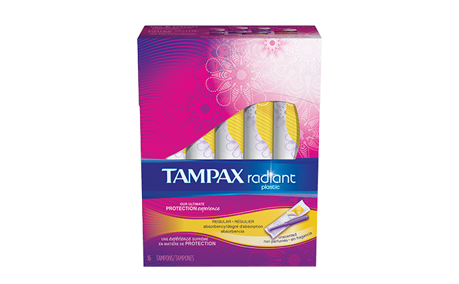 Image 0 of Tampax Radiant Regular Tampons 18 Ct.