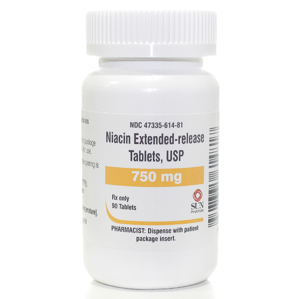 Image 0 of Niacin 750 Mg Er Tabs 90 By Caraco Pharma