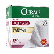 Image 0 of Curad Rolled Gauze Pro-Sorb 3''x2.5 Yard