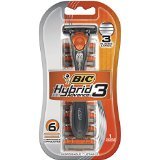 Bic Hybrid Mens Razor 6 Ct.