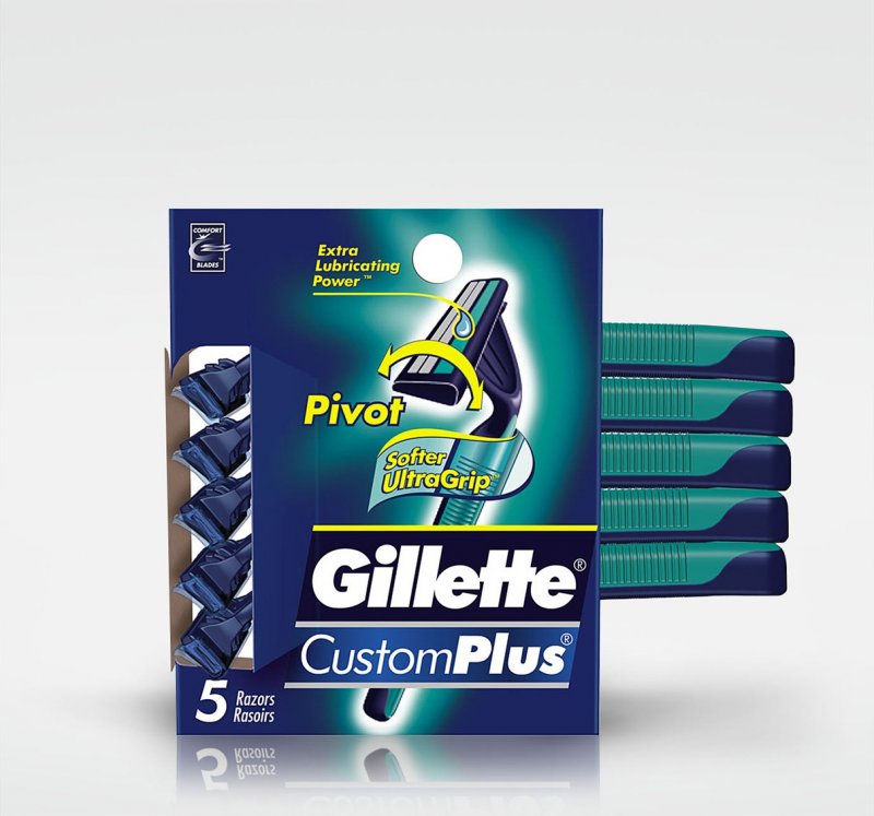 Image 0 of Gillette Custo + Pivot Sensitive Skin Refill 5 Ct.