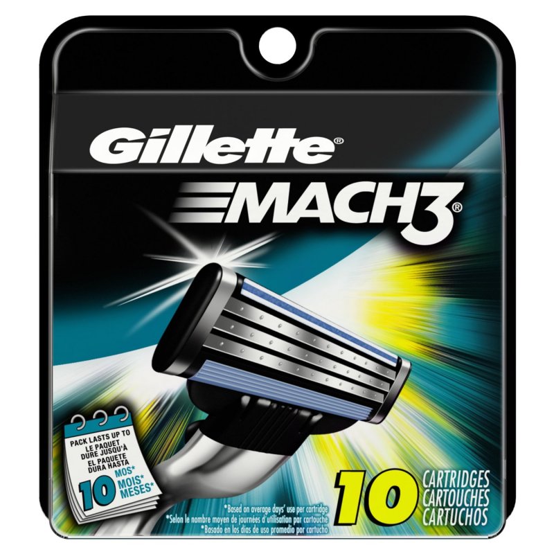 Gillette Mach3 Base Cartridges 10 Ct