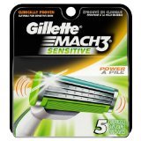 Image 0 of Gillette Mach 3 Sensitive Refill Blades 5 Ct.