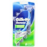 Image 0 of Gillette Sensor3 Sensitive Disposable Razor Blades 8 Ct.