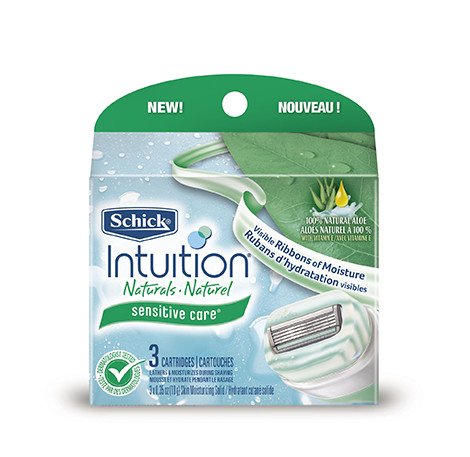 Schick Intuition Naturals Sensitive Care Razor Refill 3 Ct.