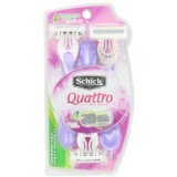 Schick Quattro For Women Disposable Sensitive Skin Razor 3 Ct