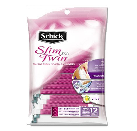 Schick Slim Twin Womens Sensitive Razor 36x2 Ct.