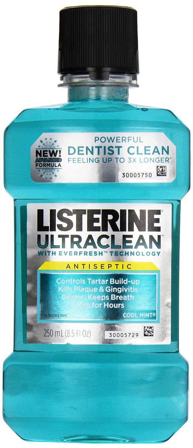 Listerine Ultra Clean Antiseptic Cool Mint 250 Ml