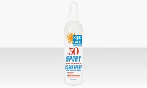 Kiss My Face SPF 50 Sport Sweat-Resistant Sunscreen 6x8 Oz