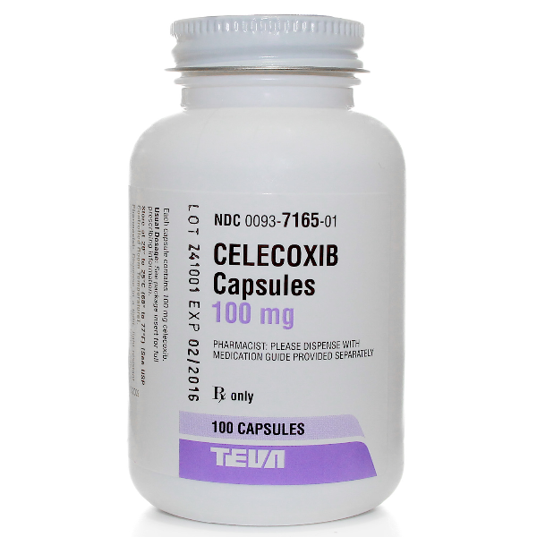 Image 0 of Celecoxib Generic Celebrex 100 Mg Caps 500 Mg By Teva Pharma