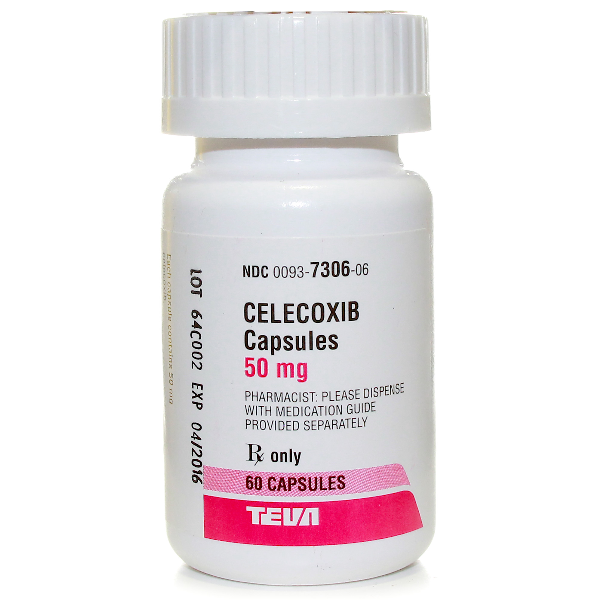 Celecoxib Generic Celebrex 50mg Caps 60 By Teva Pharma.