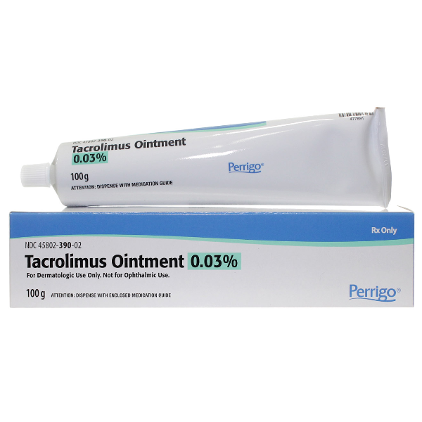 Tacrolimus Generic Protopic 0.03% Ointment 100 Gm By Perrigo Co 