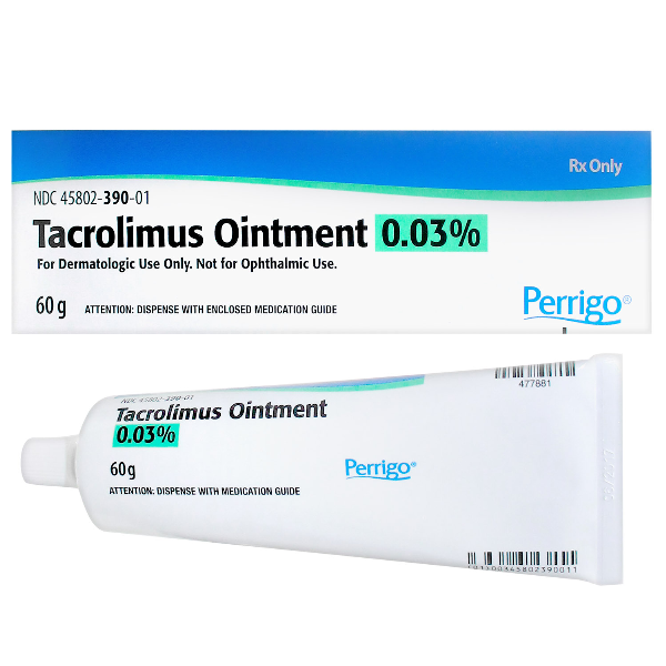 Tacrolimus Generic Protopic 0.03% Ointment 60 Gm By Perrigo Co 